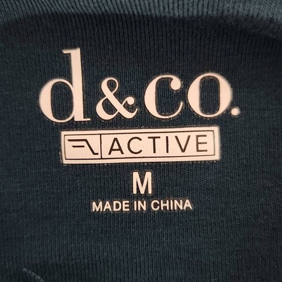 D&Co. Active Teal Cropped Leggings Size Medium - Picture 7 of 7